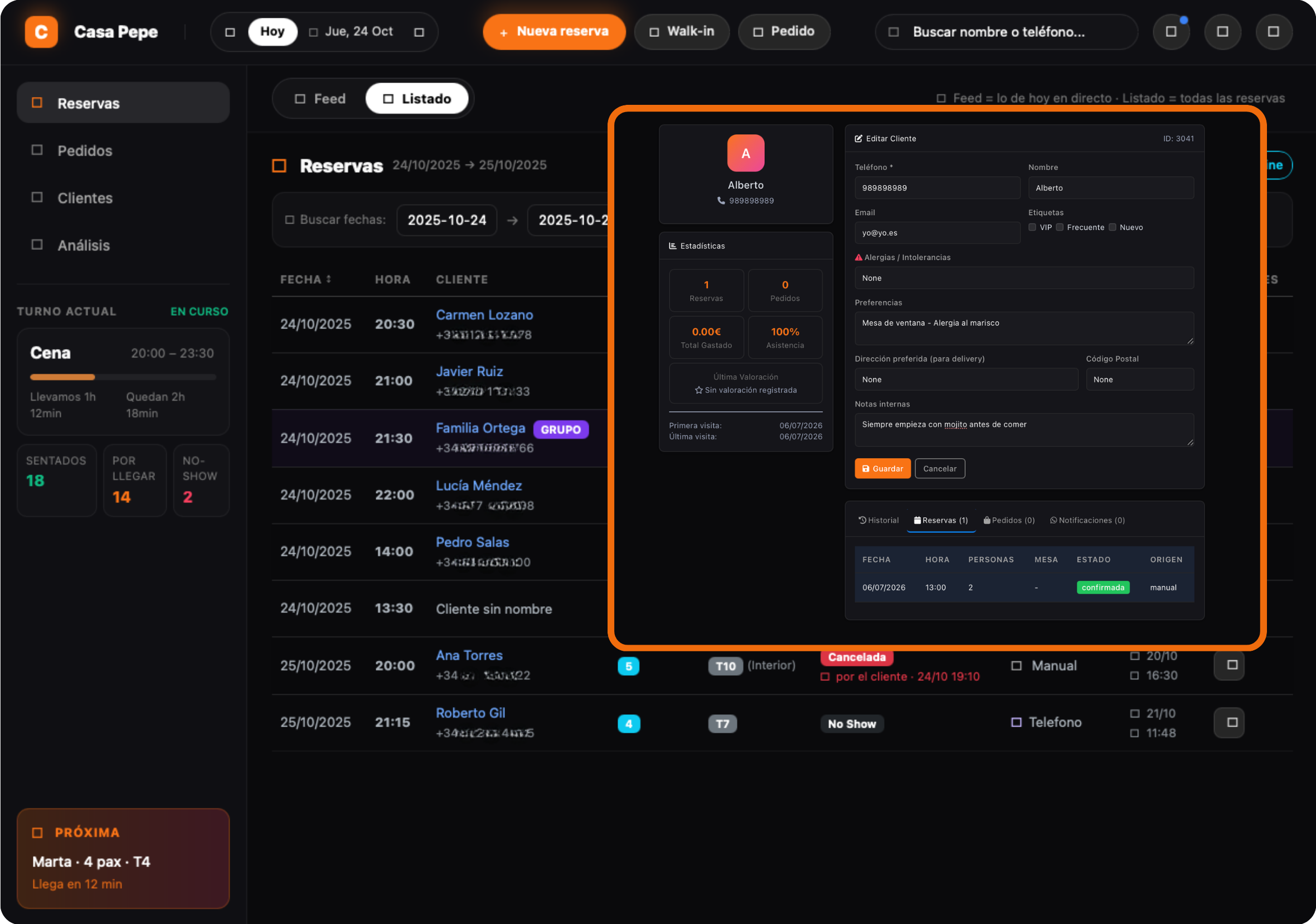CRM de clientes